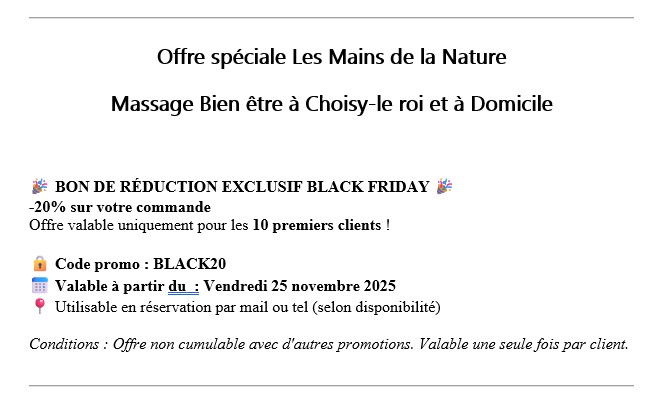 Massage Bien Etre à Choisy le roi 